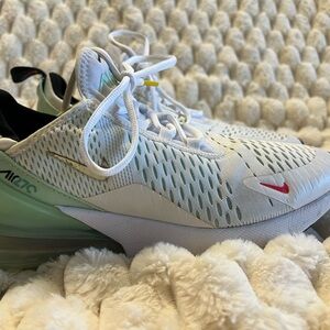 Nike air max 270 white & teal